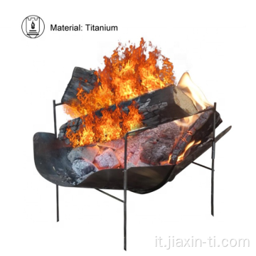 Griglie per barbecue pieghevoli Net Titanium Fire Pit